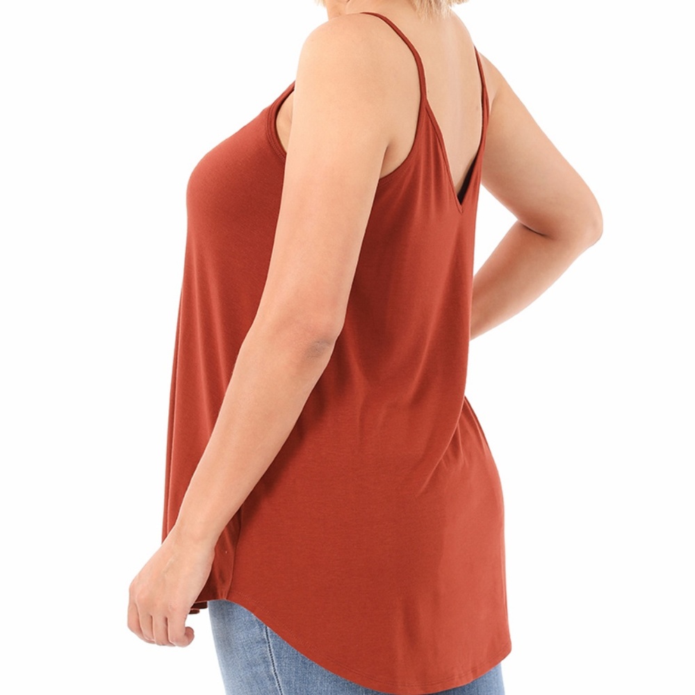 Charcoal Grey Essential tee flow Cami Tank - Picture 3 of 4